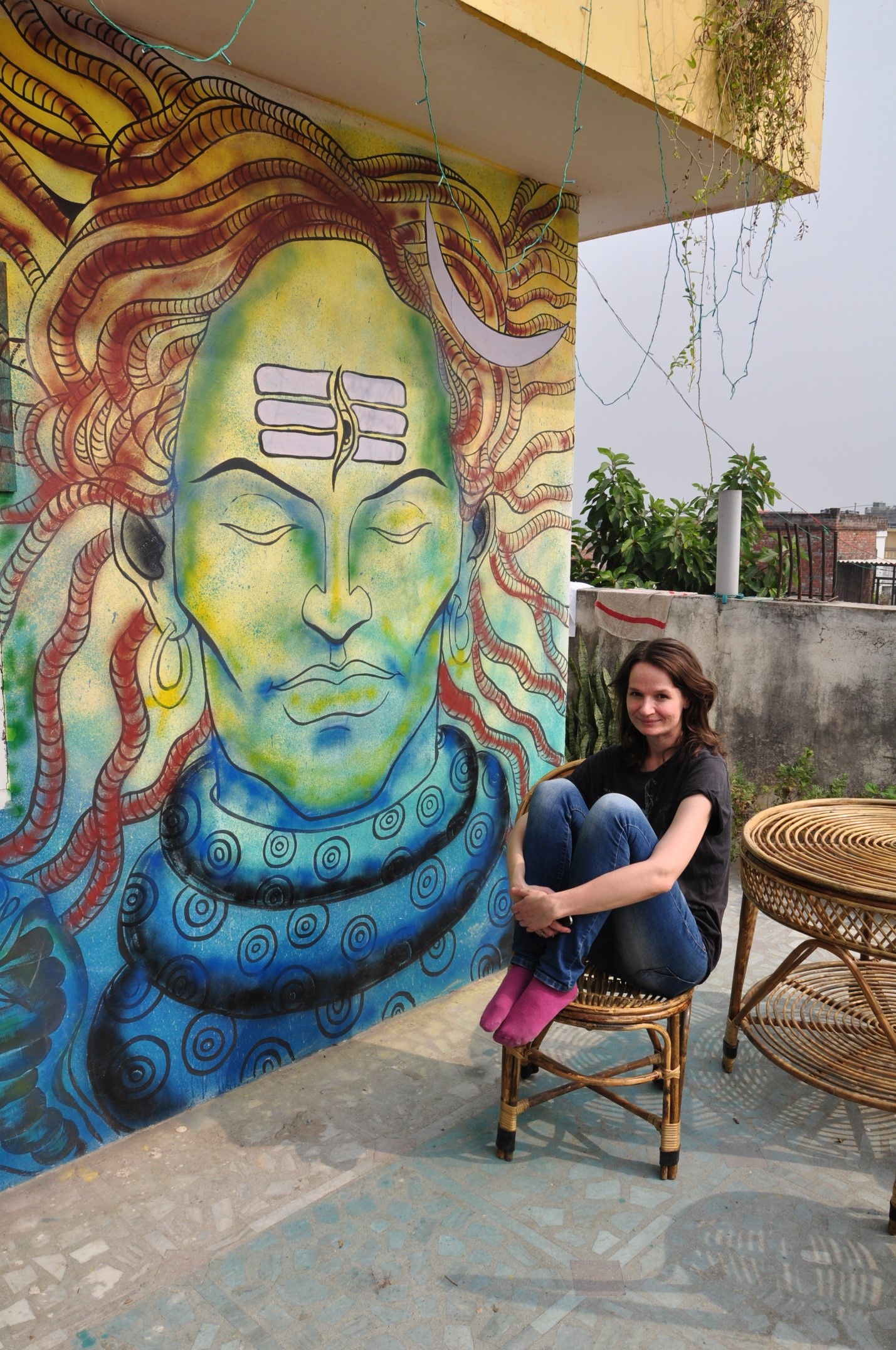 Рисунок на стене в Индии