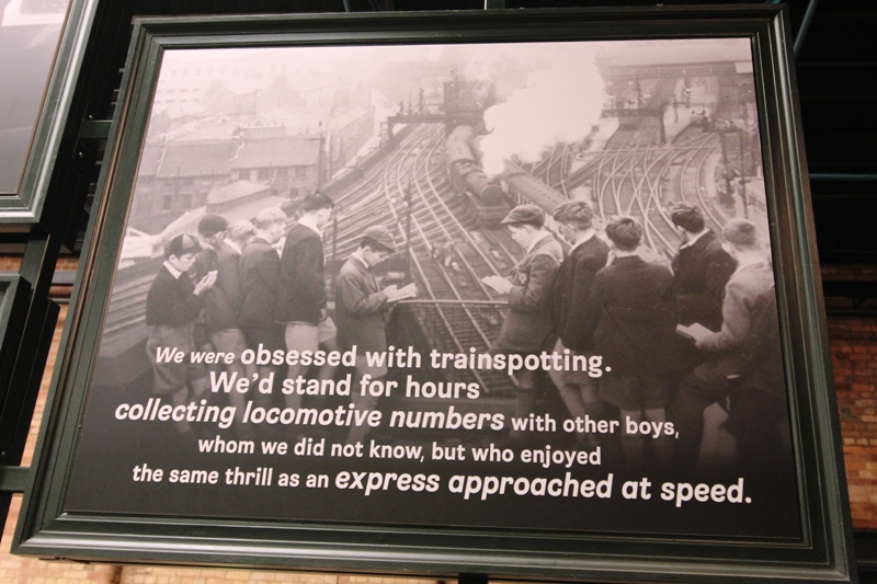 Старое фото в музее железных дорог, Англия