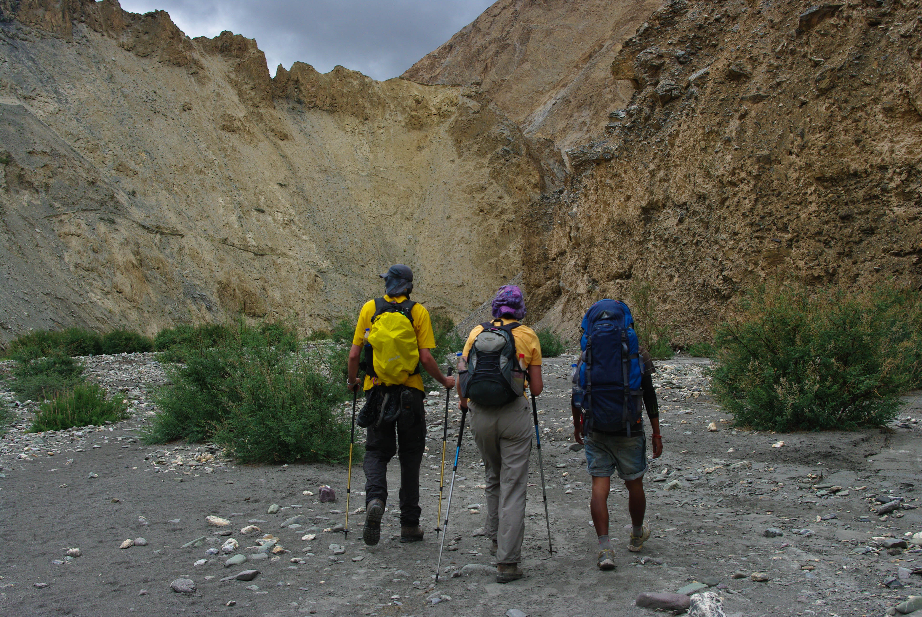 Туристы по пути в Ладакхе, Гималаи