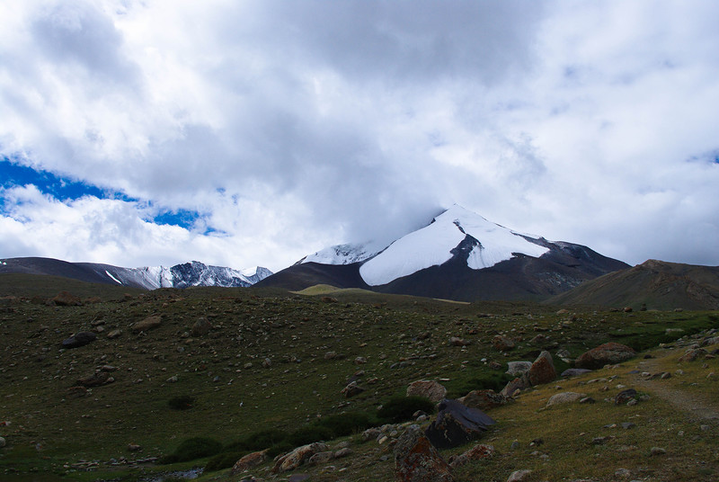 Снежные вершины в Гималаях