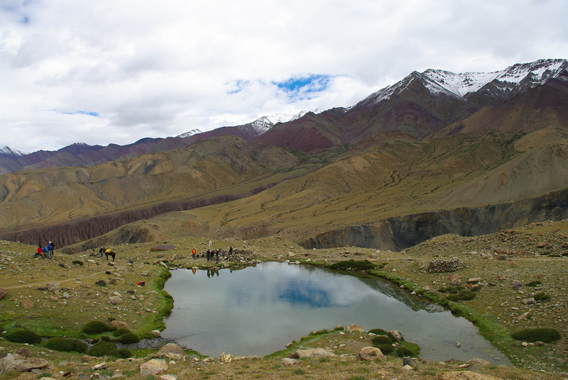 Красивое горное озеро, Гималаи