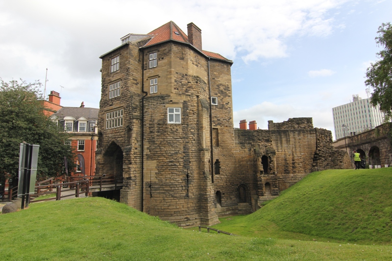 Остатки городского замка в Ньюкасле, Англия