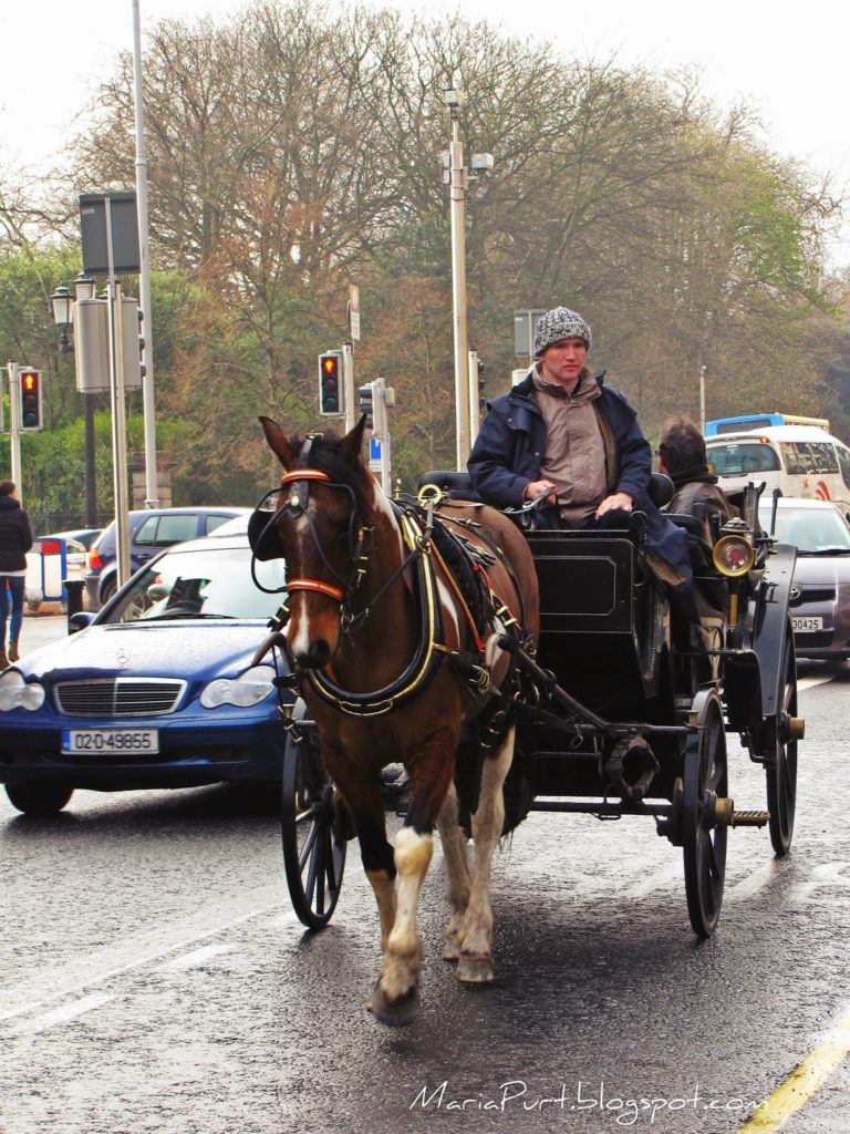 Конный экипаж в Дублине, Ирландия
