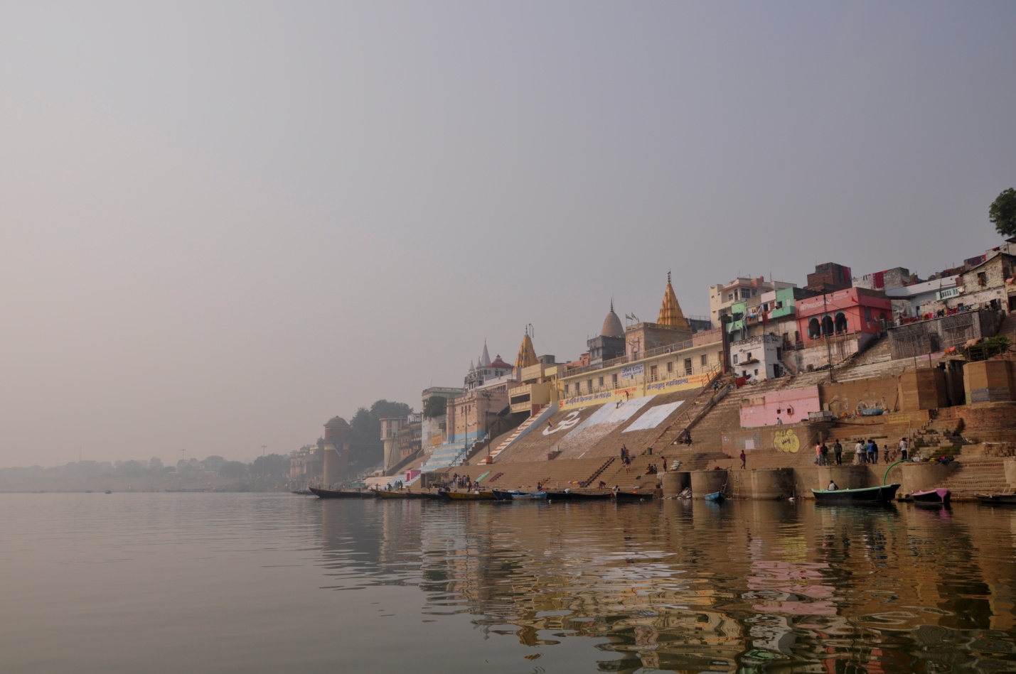 Река Ганг и набережная Варанаси, Индия